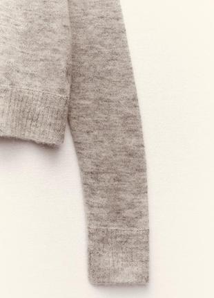 Zara базовий світлий светр з вовною6 фото