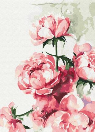Картина по номерам акварельные пионы © karolina bundash brushme 40х50 см, bs53593