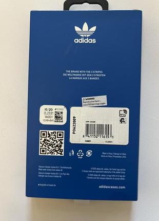 Чехол на айфон iphone от adidas 3-stripes snap moulded white для iphone xs max3 фото