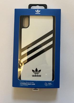 Чехол на айфон iphone от adidas 3-stripes snap moulded white для iphone xs max1 фото