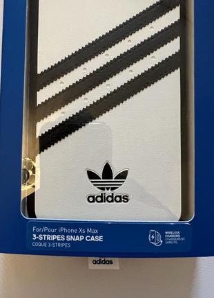 Чехол на айфон iphone от adidas 3-stripes snap moulded white для iphone xs max2 фото