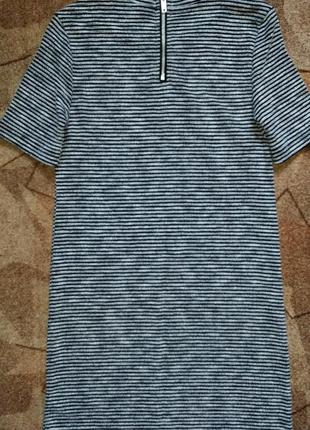 Сукня прямого крою з щільної фактурної тканини4 фото