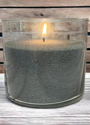 Чорні насипні свічки 1 кг + 2 м гноту, гранульований пальмовий віск