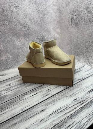 Угги женские, зимние женские угги ugg australia, угги низкие, замшевые мини угги, ugg женские. замш8 фото