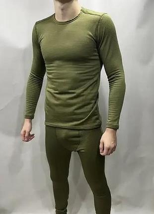 Термобелье сз кз кубик вафелька масло хаки комплект мужского термобелья тактическая зимняя