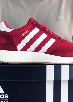 Мужские кроссовки adidas iniki, красные (9282) только 44 размер5 фото