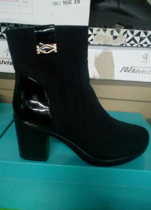 Женская обувь/ новые зимние ботинки черные 🖤 41 размер ❄️1 фото