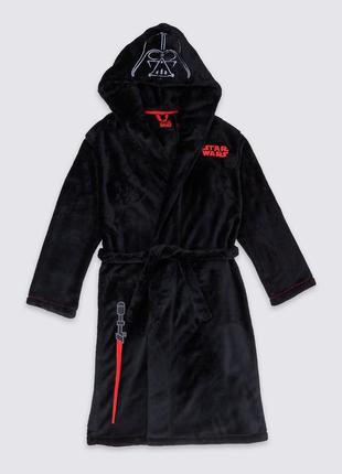 Халат з капюшоном зоряні війни дарт вейдер star wars darth vader marks & spencer1 фото