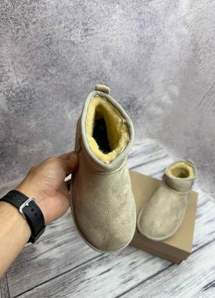 Угги, женские угги ugg australia, угги сапоги зимние женские, угги замша, удобные низкие угги, стильные3 фото