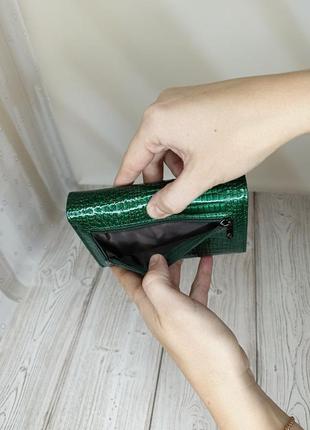 Лакований шкіряний гаманець cardinal5 фото