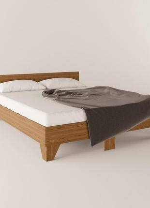 Двуспальная кровать + основание с ламелями кр-16  дуб родос темный 900х2040х1640 мм