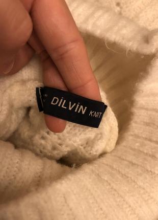 Эстетический вязаный свитер в узор dilvin10 фото