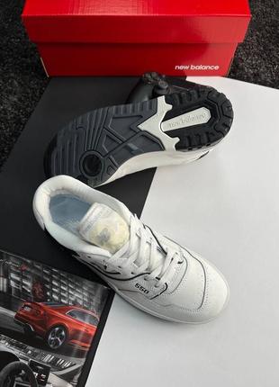 Шикарні чоловічі кросівки "new balance 550 low white sand black"3 фото