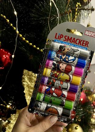 Набір бальзамів для губ marvel lip smacker