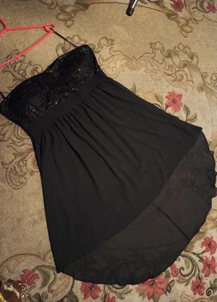 Нарядное платье-бюстье с пайетками,с удлинённой спинкой,большого размера,nkd2 фото