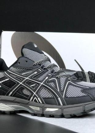 Чоловічі зимові кросівки  asics gel kahana 8   чорні з сірим