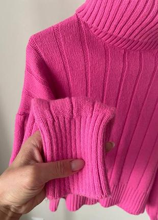 Розовый теплый свитер reserved6 фото
