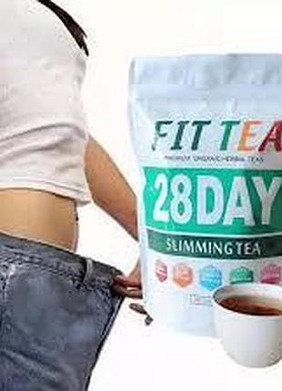 Чай для схуднення fit tea 28 днів slimming tea, зелений чай для схуднення, очищення кишківника та детоксикації