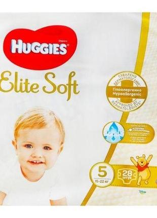 Підгузники дитячі huggies elite soft №5 28 шт.