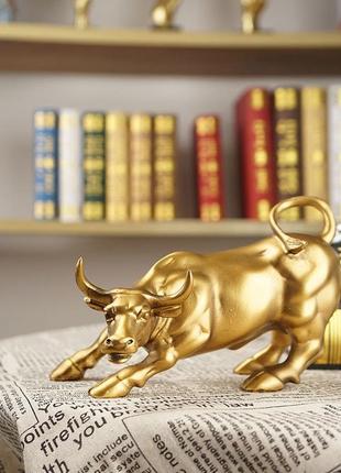 Креативні прикраси, золотий бик із волл-стрит, подарунок для бізнесмена1 фото