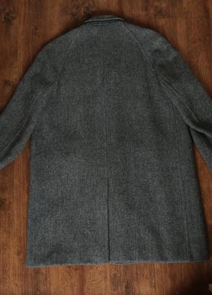 Вінтажне твідове пальто harris tweed handwoven scottish wool grey coat9 фото