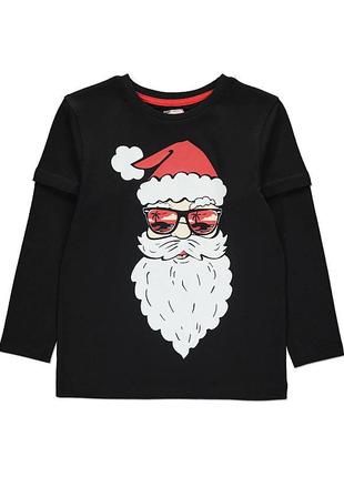 Кофта свитшот лонгслив санта santa новогодний новый год рождественский christmas george