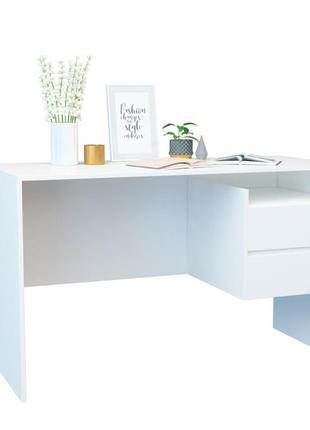 Письменный стол стиль-2 белый 1250х520х750 мм1 фото