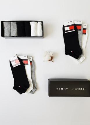 Набір (6 пар) коротких шкарпеток tommy hilfiger 41-454 фото