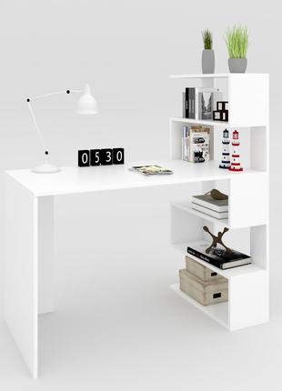 Письмовий стіл open shelf 750х1200х550 мм  білий