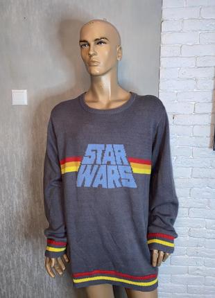 Кофта джемпер свитер star wars большого размера батал