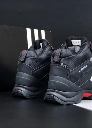 Мужские зимние кроссовки adidas climaproof черные с белым5 фото