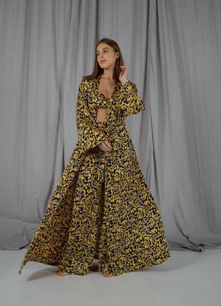 🔥(бра+халат+штани)🔥