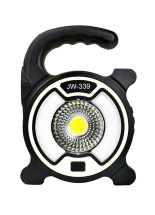 Кемпинговый фонарик x-balog jw-339*18650 2в1 ручной светильник кемпинговый переносной