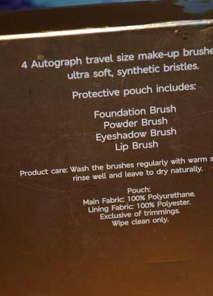 Дорожный набор кисточек кистей для макияжа в сумочке autograph good to go mini brushes6 фото