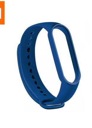 Силіконовий ремінець для фітнес-браслета xiaomi mi band m3/m4. ремешок для xiaomi mi band 3/4 ry99 синий