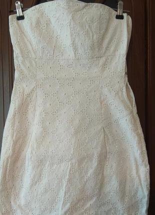 Красиве плаття з прошви + болеро, накидка 40-42 розмір