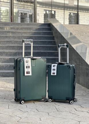Качественный чемодан из абс пластика, удобная кладь,двойные колеса,чемодан,дорожняя сумка