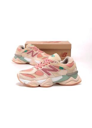 Женские кроссовки new balance 9060 pink розового цвета1 фото