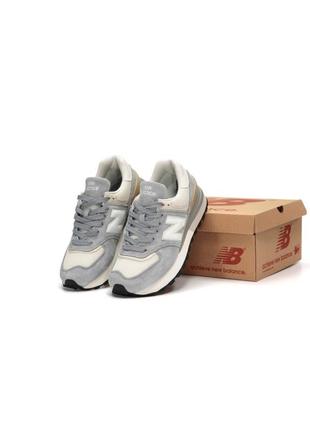 Мужские кроссовки new balance 574 legacy beige grey серого с бежевым цветами