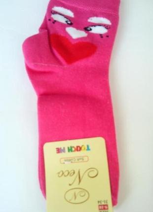 Шкарпетки дитячі з мордочкою на резинці neco туреччина ароматизовані