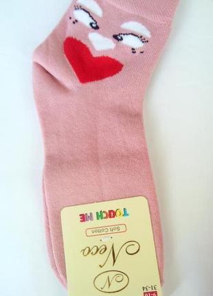 Шкарпетки дитячі з мордочкою на резинці neco туреччина ароматизовані4 фото