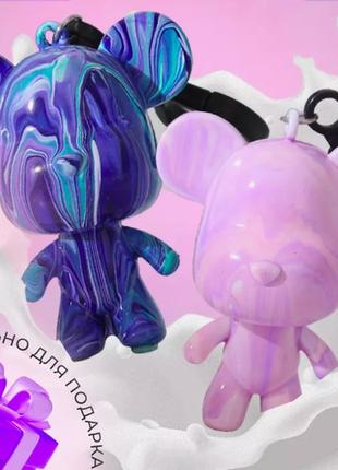 Медвежонок bearbrick с красками, набор для творчества сделай сам  8 см