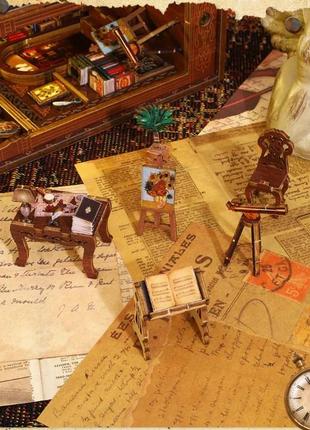 Бук нук book nooks 3д книга будинок бібліотека sl06 інтер'єрний конструктор