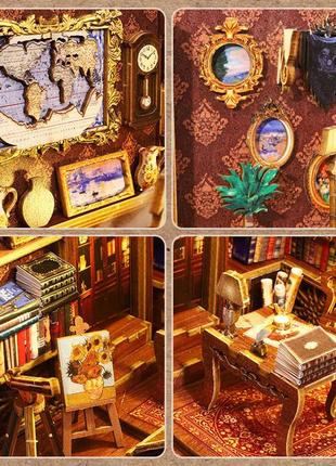 Бук нук book nooks 3д книга будинок бібліотека sl06 інтер'єрний конструктор