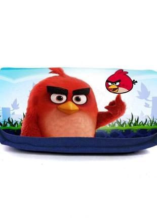 Школьный пенал angry birds 0010 органайзер универсальный (ang-0010-blue) синий