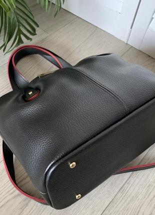 Стильная женская сумка отличного качества чёрная4 фото