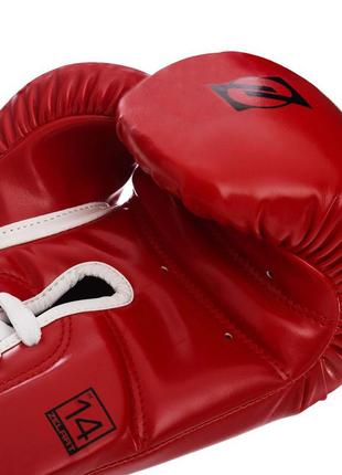 Перчатки боксерские професиональные на шнуровке zelart bo-1348 10-14 унций цвета в ассортименте7 фото