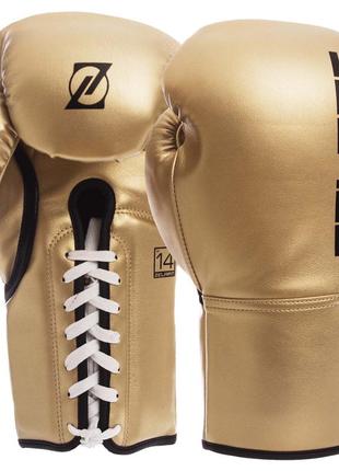 Перчатки боксерские професиональные на шнуровке zelart bo-1348 10-14 унций цвета в ассортименте2 фото