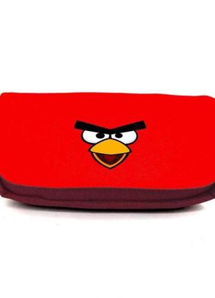 Шкільний пенал angry birds 005 органайзер універсальний (ang-005-red) бордовий