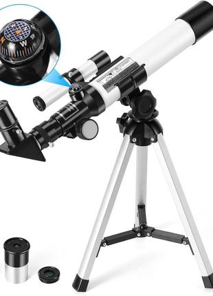 Телескоп для дітей, астрономічні телескопи uverbon f40040 з шукачем, компасом і телескопом-рефрактором